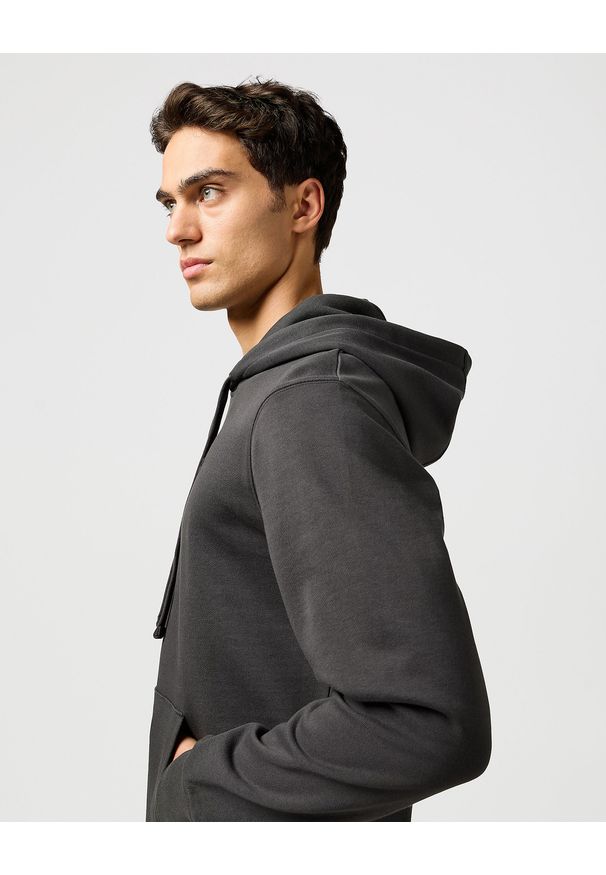 Wrangler - MESKA BLUZA WRANGLER SIGN OFF HOODIE FADED BLACK 112364289