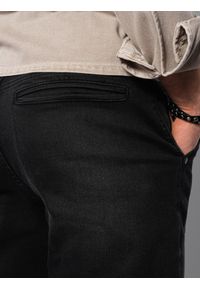 Ombre Clothing - Spodnie męskie jeansowe CARROT FIT - czarne V3 OM-PADP-0117 - M. Kolor: czarny. Materiał: jeans #5