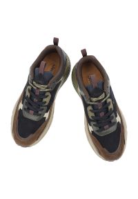 Granatowe Sneakersy Jeep Sportowe Obuwie Męskie. Okazja: na co dzień. Kolor: niebieski. Materiał: tkanina, skóra. Szerokość cholewki: normalna