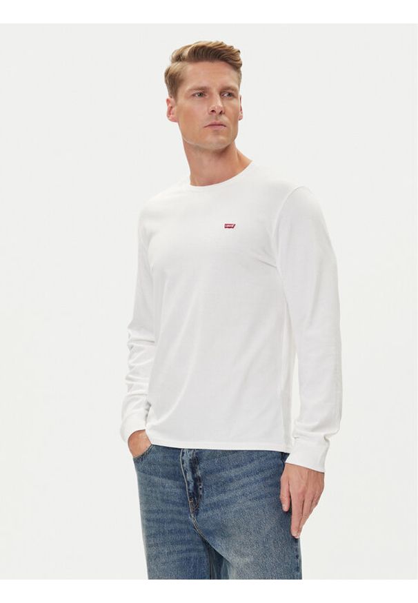 Levi's® Longsleeve Original Logo Tee 72848-0000 Biały Regular Fit. Kolor: biały. Materiał: bawełna. Długość rękawa: długi rękaw