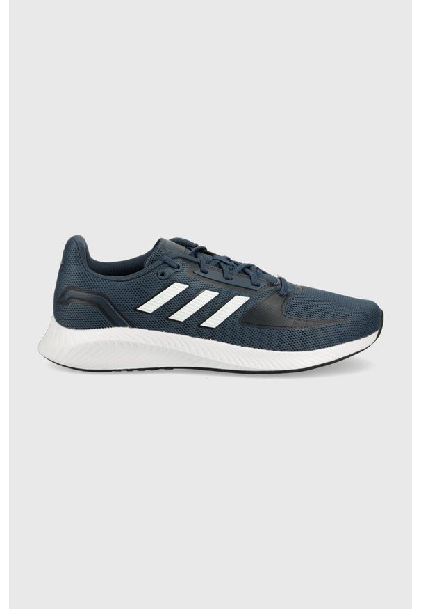 Adidas - adidas buty do biegania Run For The Ocean kolor granatowy. Nosek buta: okrągły. Zapięcie: sznurówki. Kolor: niebieski. Sport: bieganie