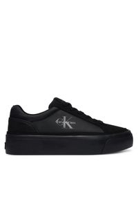 Calvin Klein Sneakersy Vulc Flatf Laceup Ny-Su HW0HW03086 Czarny. Kolor: czarny. Materiał: materiał #1