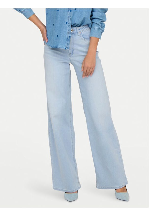 only - ONLY Jeansy Madison 15338289 Błękitny Wide Leg. Kolor: niebieski