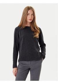 Marella Sweter Celia 2523366215 Szary Regular Fit. Kolor: szary. Materiał: wełna