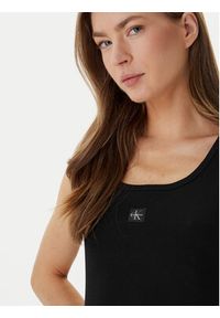 Calvin Klein Jeans Sukienka codzienna LV047F257G Czarny Slim Fit. Okazja: na co dzień. Kolor: czarny. Materiał: bawełna. Typ sukienki: proste. Styl: casual #5