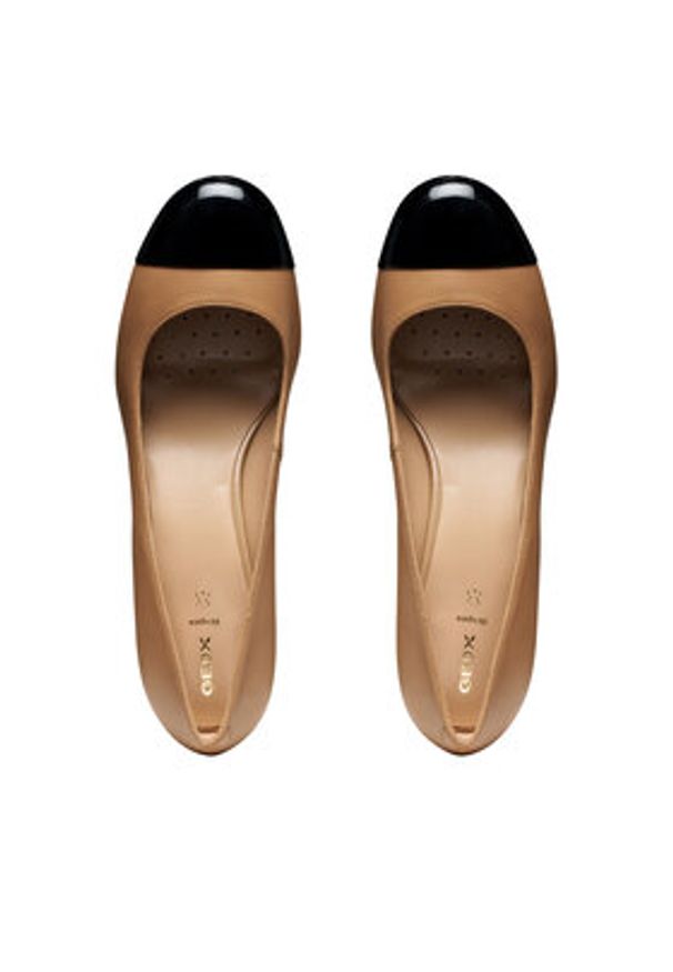 Geox Czółenka D Virnilisa 65 D56YYC 0TU66 C0015 Beżowy. Kolor: beżowy. Materiał: skóra