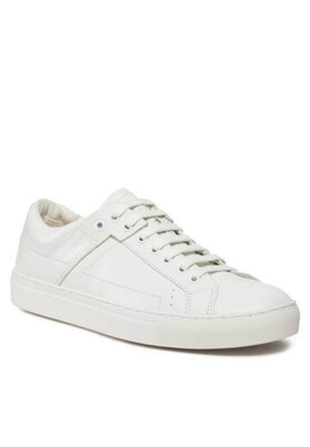 Hugo Sneakersy Futurism Tenn 50498336 Biały. Kolor: biały. Materiał: skóra