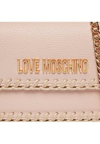 Love Moschino - LOVE MOSCHINO Torebka JC4108PP1ILJ160A Różowy. Kolor: różowy. Materiał: skórzane #4