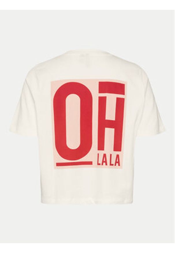 Vero Moda T-Shirt Elena 10326789 Biały Boxy Fit. Kolor: biały. Materiał: bawełna