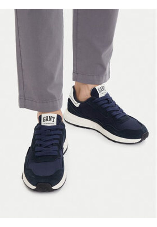 GANT - Gant Sneakersy 32631245 Granatowy. Kolor: niebieski. Materiał: zamsz, skóra