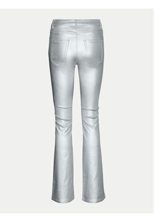 Vero Moda Spodnie materiałowe Flash 10329072 Srebrny Flared Fit. Kolor: srebrny. Materiał: wiskoza