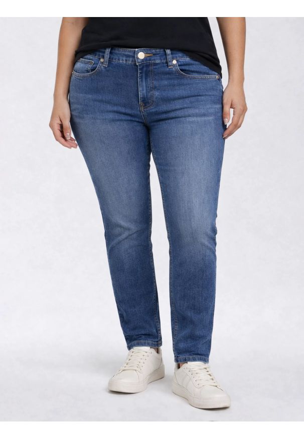 Big-Star - Jeansy damskie granatowe Maggie 546. Okazja: na co dzień. Kolor: niebieski. Styl: elegancki, klasyczny, casual