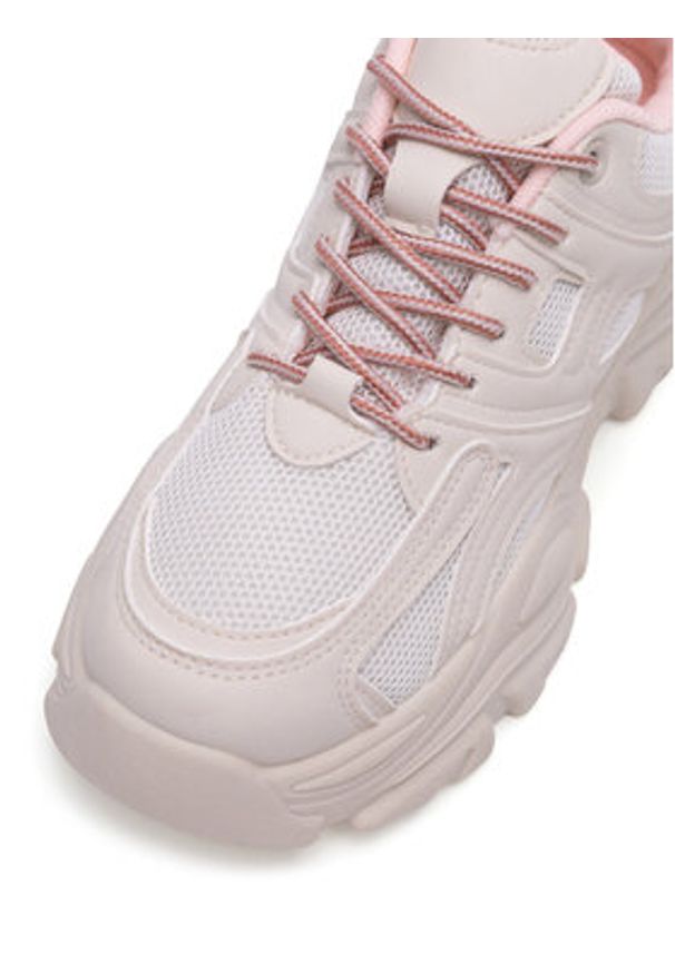 DeeZee Sneakersy WSS21557-01 Écru. Materiał: materiał, syntetyk