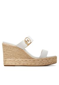 MICHAEL Michael Kors Espadryle Lucinda 40S4LCMS3L Biały. Kolor: biały. Materiał: skóra