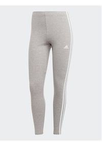 Adidas - adidas Legginsy Essentials 3-Stripes High-Waisted Single Jersey Leggings IC7152 Szary. Kolor: szary. Materiał: bawełna, jersey #5