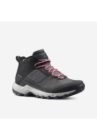 quechua - Buty turystyczne damskie Quechua MH500 Mid wodoodporne. Kolor: szary, czarny, brązowy, wielokolorowy. Materiał: kauczuk. Szerokość cholewki: normalna. Styl: sportowy