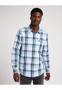 Lee - LEE LEESURE SHIRT MĘSKA KOSZULA W KRATĘ PREPPY BLUE 112349056 L66N044970