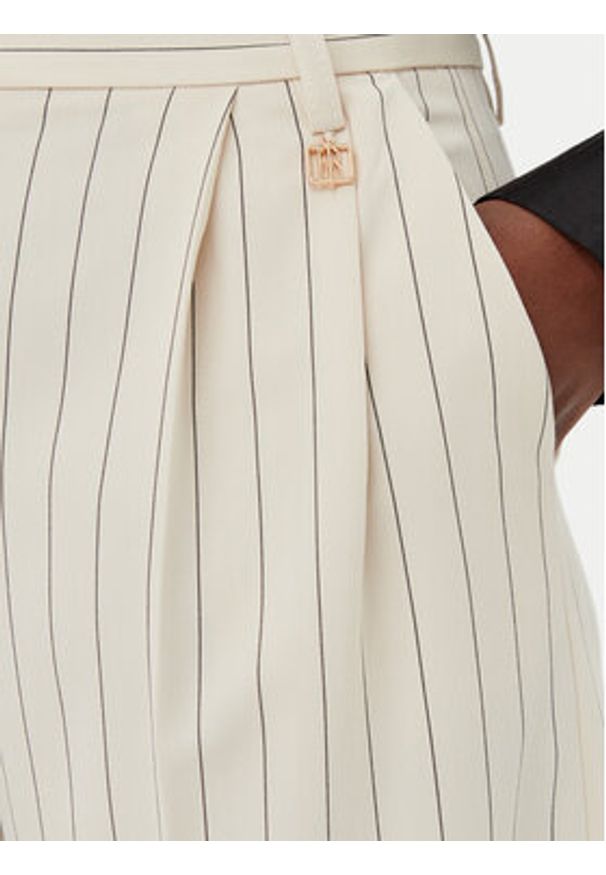 Fracomina Spodnie palazzo FR25SV3002W761D4 Beżowy Wide Leg. Kolor: beżowy. Materiał: syntetyk