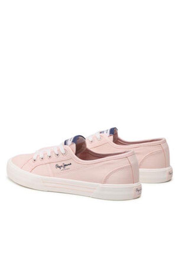 Pepe Jeans Tenisówki Brady W Basic PLS31287 Różowy. Kolor: różowy. Materiał: materiał