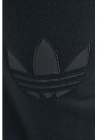 adidas Originals Spodnie Trefoil Moments HE4750 damskie kolor czarny z aplikacją. Kolor: czarny. Materiał: bawełna, poliester, dzianina. Wzór: aplikacja #4
