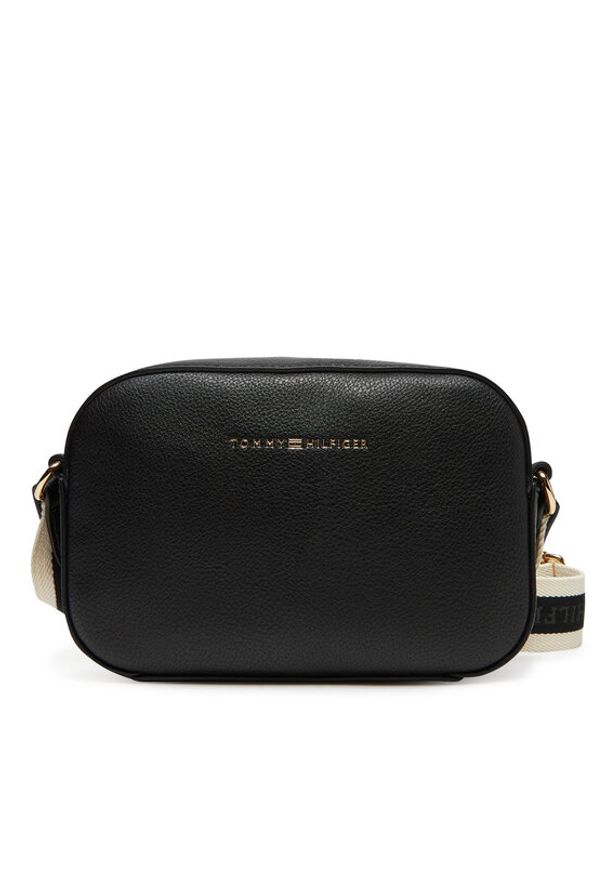 TOMMY HILFIGER - Tommy Hilfiger Torebka AW0AW17450 Czarny. Kolor: czarny. Materiał: skórzane