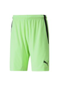 Spodnie sportowe męskie Puma Teamliga. Kolor: wielokolorowy, żółty, czarny. Materiał: materiał, syntetyk. Długość: krótkie. Sport: piłka nożna #1