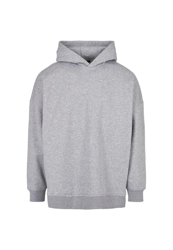 BUILD YOUR BRAND - Bluza Z Kapturem Dla Dorosłych Unisex CutOn. Typ kołnierza: kaptur. Kolor: szary