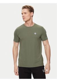 EA7 Emporio Armani T-Shirt 8NPT16 PJRGZ 1846 Zielony Regular Fit. Kolor: zielony. Materiał: wiskoza