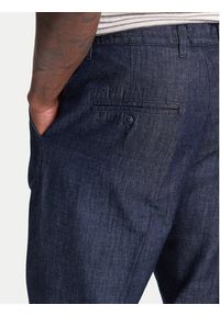 United Colors of Benetton - United Colors Of Benetton Spodnie materiałowe 40QFUF05J Granatowy Slim Fit. Kolor: niebieski. Materiał: bawełna #4