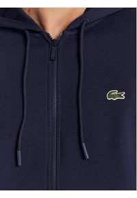 Lacoste Bluza SH9626 Granatowy Regular Fit. Kolor: niebieski. Materiał: bawełna #4