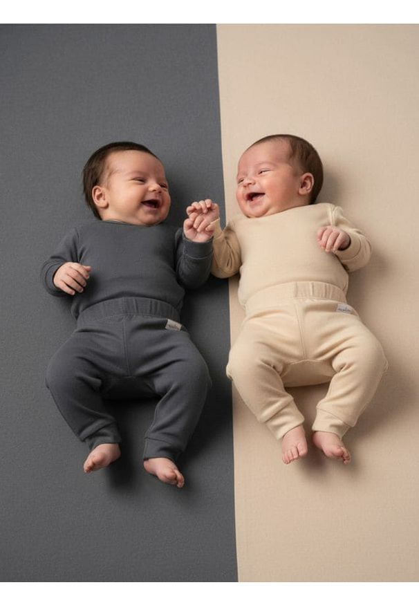 Sinsay - Ocieplane spodnie 2 pack - szary. Kolor: szary