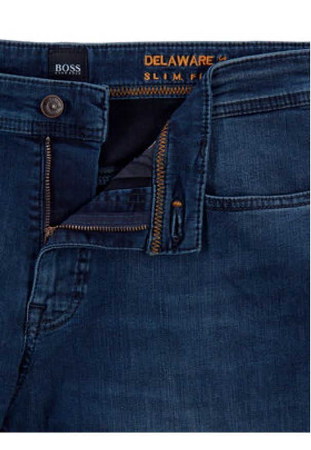 BOSS - Boss Jeansy Delaware BC-L-P Soundtrack 50443364 Granatowy Slim Fit. Kolor: niebieski