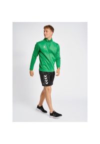 Bluza sportowa dla dorosłych Hummel Core XK Poly Zip Sweat. Kolor: zielony