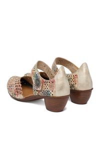 Rieker Półbuty 43753-91 Beżowy. Kolor: beżowy. Materiał: zamsz, skóra #2