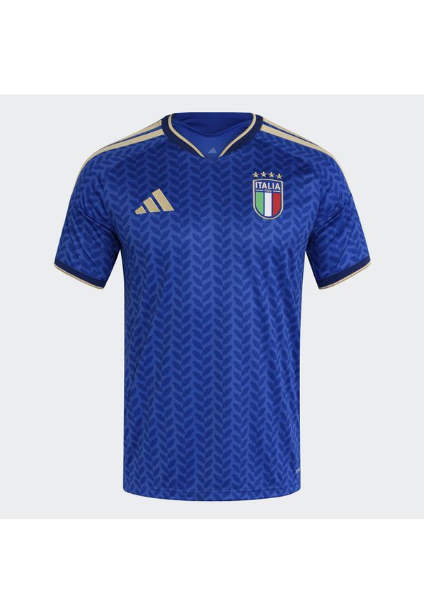 Adidas - Koszulka Italy 26 Home. Kolor: wielokolorowy, niebieski, biały. Technologia: ClimaCool (Adidas). Sport: piłka nożna