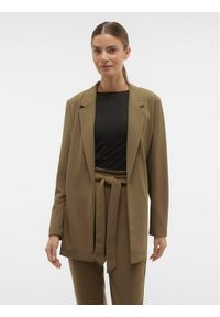 Vero Moda Marynarka Liva 10294482 Brązowy Regular Fit. Kolor: brązowy. Materiał: syntetyk #1