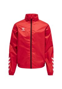 Kurtka ortalionowa piłkarska dla dorosłych Hummel Core XK Spray Jacket. Kolor: czerwony, wielokolorowy, różowy. Sport: piłka nożna
