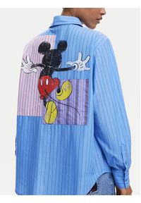 Desigual Koszula Mickey 25WWCW19 Niebieski Oversize. Kolor: niebieski. Materiał: bawełna #5