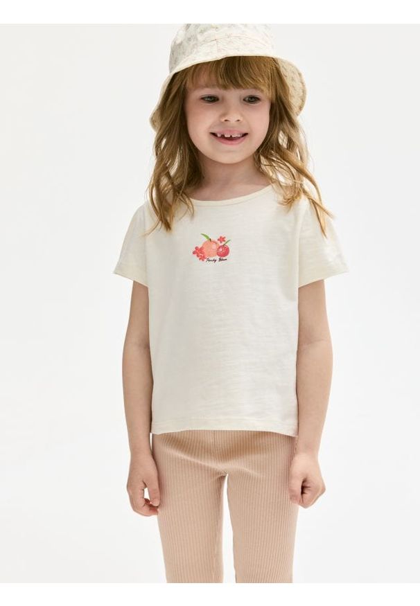 Reserved - Bawełniany komplet - beżowy. Kolor: beżowy. Materiał: bawełna