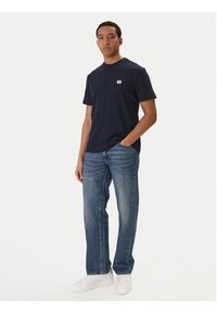 Calvin Klein Jeans T-Shirt Waffle Badge LV04RD008G Granatowy Regular Fit. Kolor: niebieski. Materiał: syntetyk #4