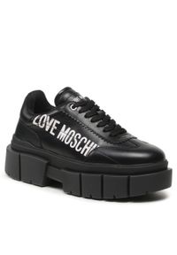 Love Moschino - Sneakersy LOVE MOSCHINO JA15666G1HIA0000 Nero. Kolor: czarny. Materiał: skóra #1