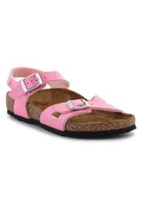 Buty do chodzenia damskie Birkenstock Rio. Kolor: różowy. Materiał: syntetyk, materiał. Sport: turystyka piesza