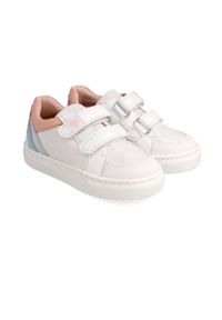 Garvalin buty dziecięce kolor biały. Nosek buta: okrągły. Zapięcie: rzepy. Kolor: biały. Materiał: guma #2