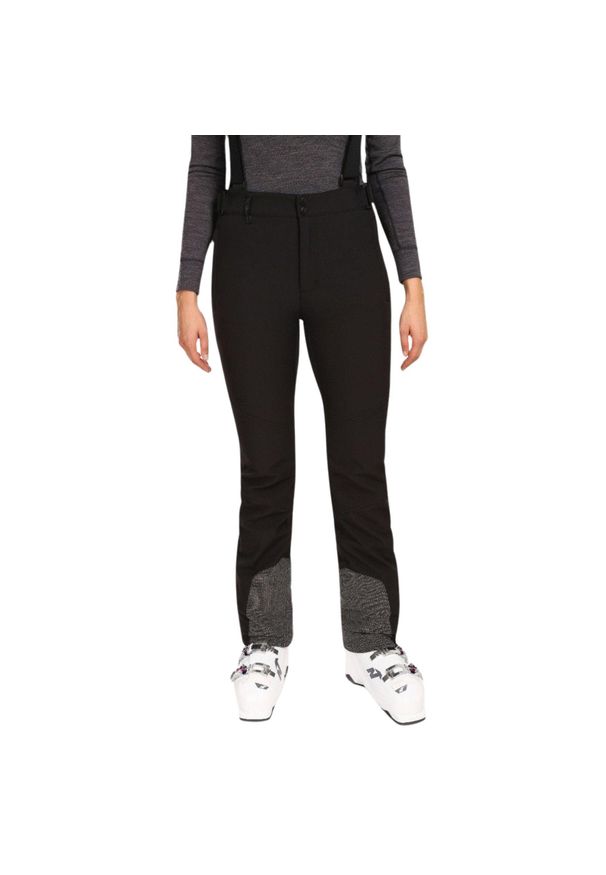 Damskie spodnie narciarskie softshell Kilpi RHEA-W. Kolor: czarny. Materiał: softshell. Sezon: zima. Sport: narciarstwo