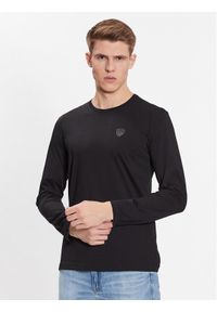 EA7 Emporio Armani Longsleeve 3RPT43 PJNTZ 1200 Czarny Regular Fit. Kolor: czarny. Materiał: bawełna. Długość rękawa: długi rękaw