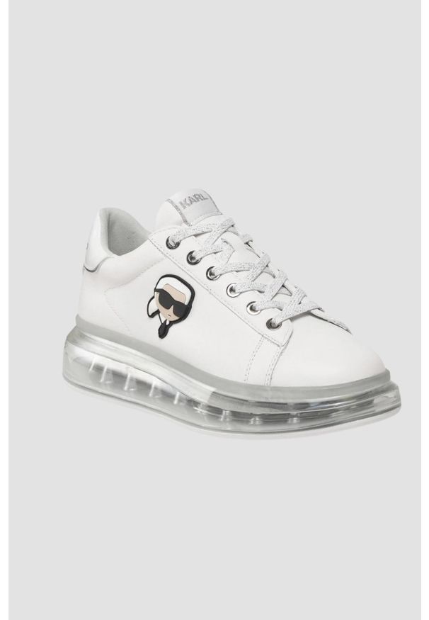 Karl Lagerfeld - KARL LAGERFELD Białe sneakersy Nft Lo Lace. Kolor: biały