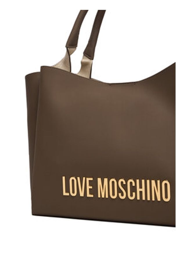 Love Moschino - LOVE MOSCHINO Torebka JC4107PP1OKD0203 Brązowy. Kolor: brązowy. Materiał: skórzane