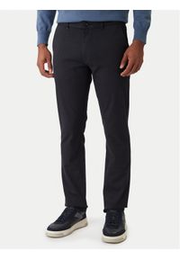 BOSS Chinosy 50547719 Czarny Slim Fit. Kolor: czarny. Materiał: syntetyk