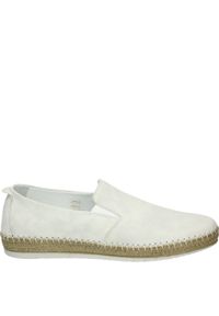 Venezia - BIAŁE ESPADRYLE MESKIE Z NUBUKU 549127240V BI. Kolor: biały. Materiał: nubuk #1