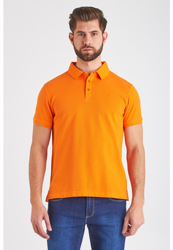 Trussardi Jeans - POLO trussardi jeans. Typ kołnierza: polo. Styl: elegancki